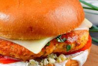 Zesty Buffalo Chicken Burger