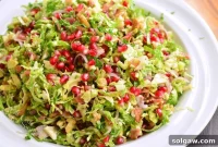 Shaved Brussels Salad with Tangy Dijon Vinaigrette