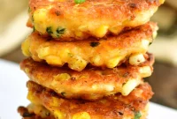 Golden Cheesy Corn Cakes