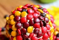 M&M Caramel Apple Cheese Ball