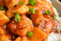 Sweet and Sticky Bourbon Glazed Chicken