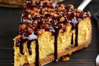 Autumn Spiced Pumpkin Chocolate Cheesecake