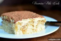Espresso Infused Tiramisu Poke Cake