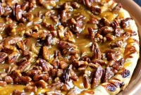 Decadent Pecan Caramel Pumpkin Pie