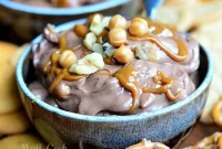 Decadent Chocolate Turtle Fruit Dip