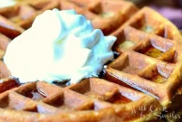 Warm Gingerbread Waffles