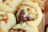 Golden Caramelized Onion Cheese Swirls