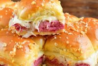 Golden Baked Reuben Bites