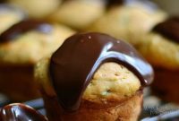 Indulgent Zucchini Muffins with Hot Fudge Drizzle