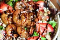Tangy Balsamic Shrimp Garden Salad