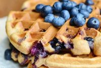 Wholesome Blueberry Vanilla Waffles