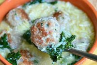 Hearty Italian Wedding Soup with Turkey Meatballs and Orzo