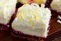 Holiday Cranberry White Chocolate Cheesecake Bars