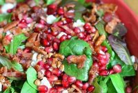 Vibrant Pomegranate Goat Cheese Spinach Salad with Pomegranate Vinaigrette