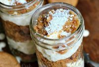 No-Bake White Chocolate Gingerbread Cheesecake Trifles