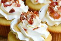 Golden Maple Bacon Cupcakes