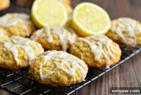 Lemon Vanilla Glazed Oatmeal Cookies