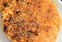 Savory Salmon and Rice Cakes