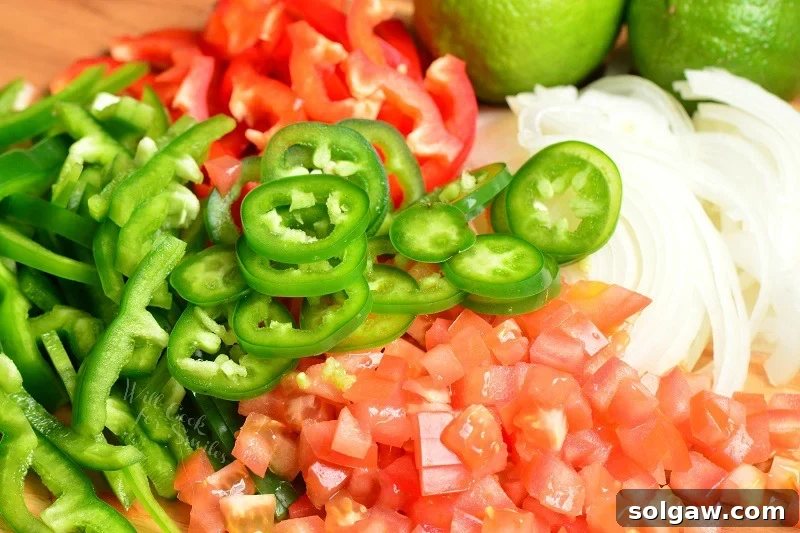 Fiesta Slow Cooker Salsa Chicken 3 vegetables diced for salsa chicken