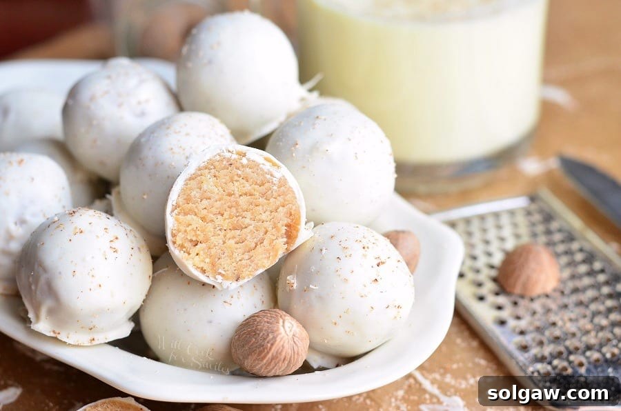 Eggnog Cookie Balls