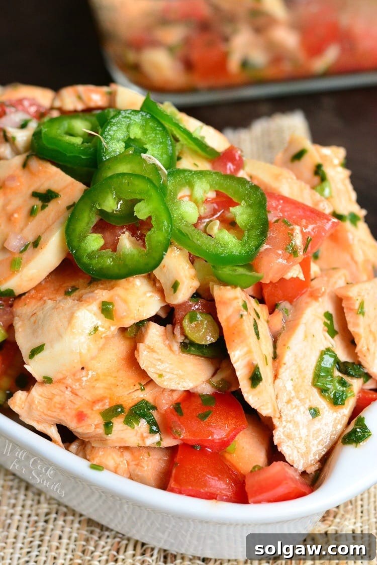 Spicy Mexican Chicken Salad in a bowl