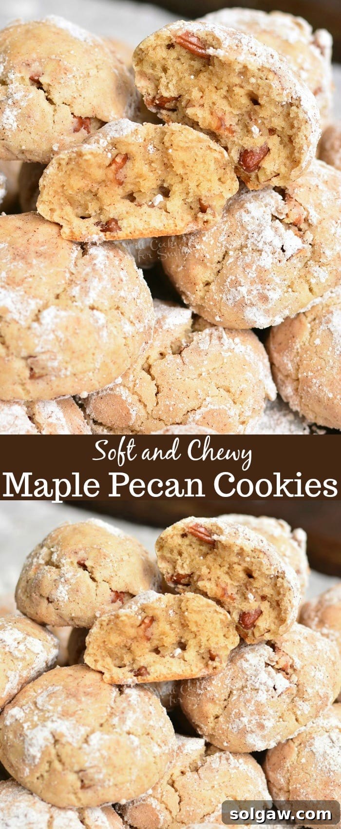 Velvety Maple Pecan Cream Cheese Cookies 11 Soft Maple Pecan Cream Cheese Cookies collage