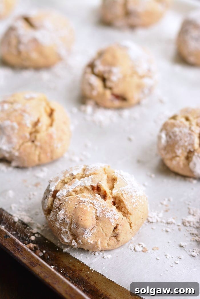 Velvety Maple Pecan Cream Cheese Cookies 4 Soft Maple Pecan Cream Cheese Cookies cooked on wax paper