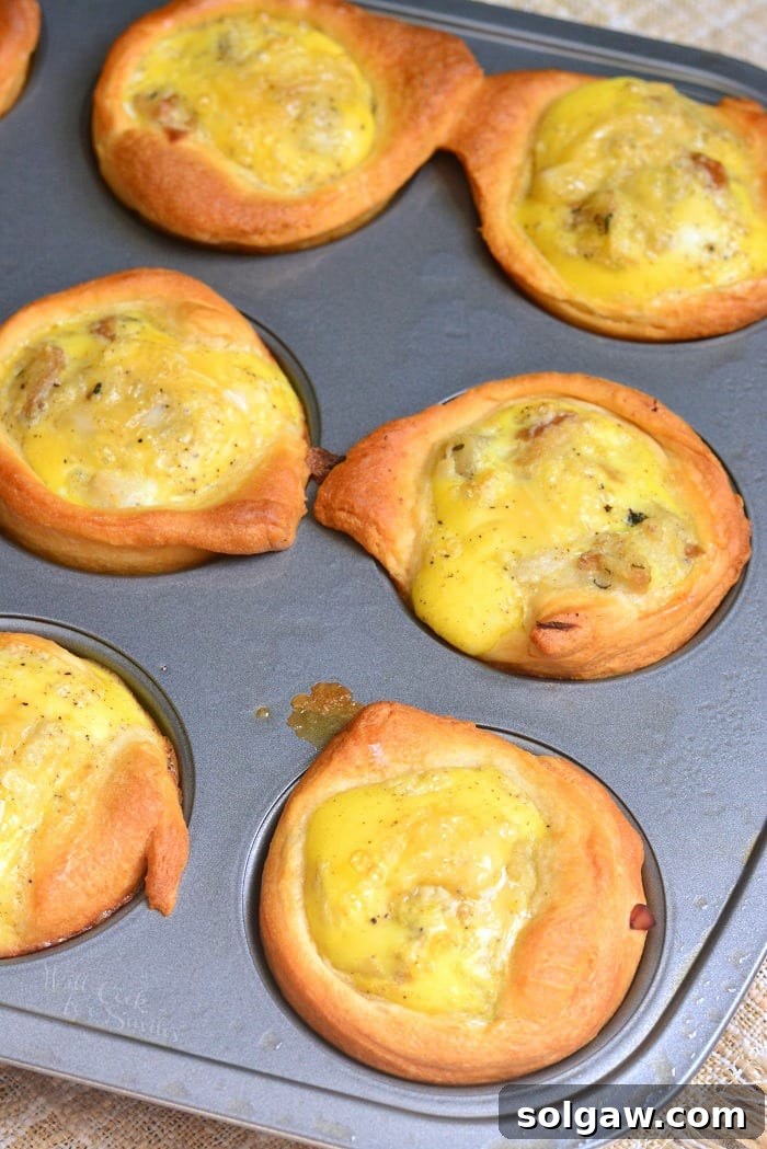 Baked Leftover Turkey Recipe in a muffin tin