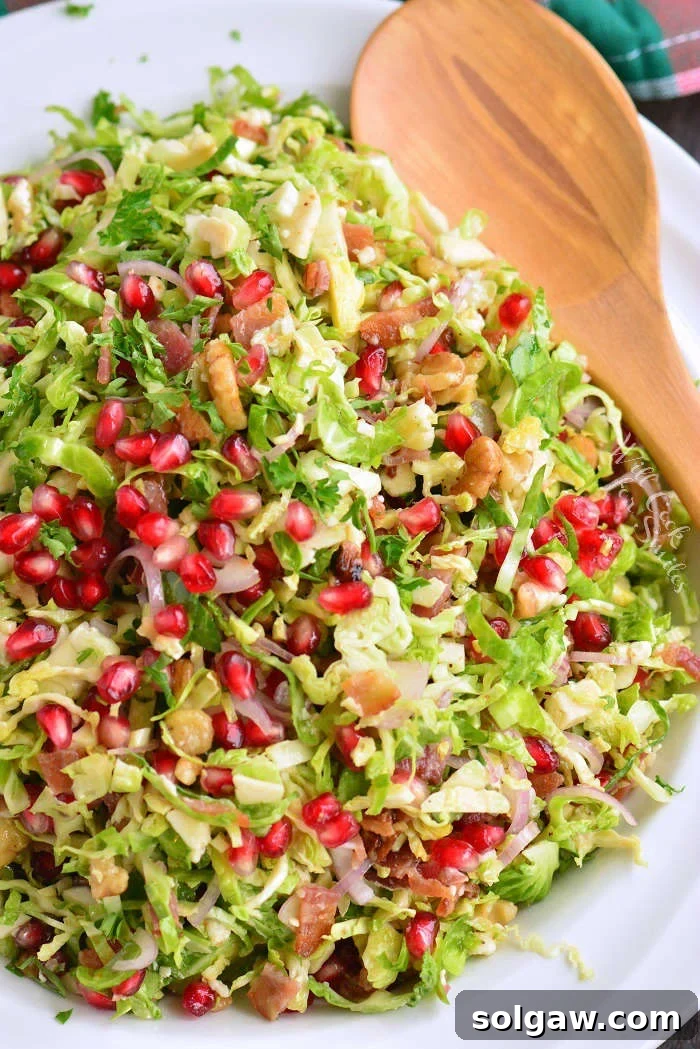 Delicious Brussels Sprouts Salad with Mustard Vinaigrette