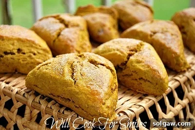 Fluffy Pumpkin Scones perfect for breakfast or afternoon tea