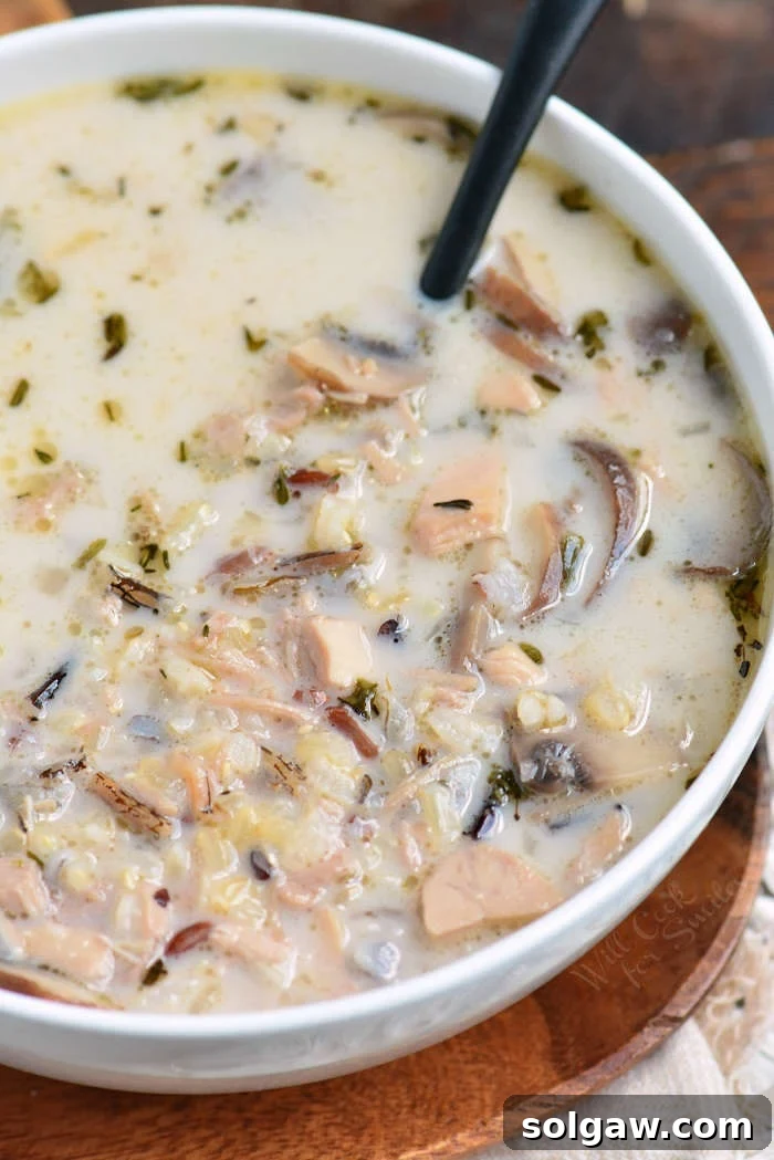Creamy Chicken and Wild Rice Soup