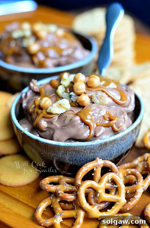 Turtle Chocolate Fruit Dip
