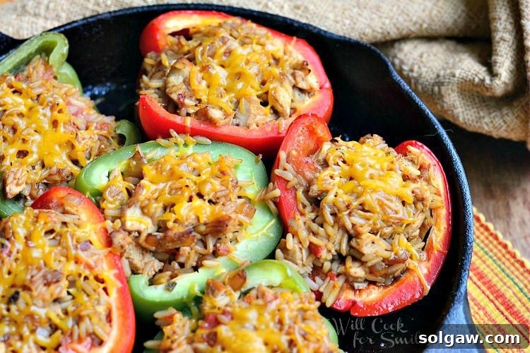 Chicken Fajita Stuffed Peppers