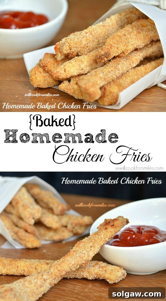 Crispy Baked Parmesan Chicken Fries 2 Homemade Baked Chicken Fries
