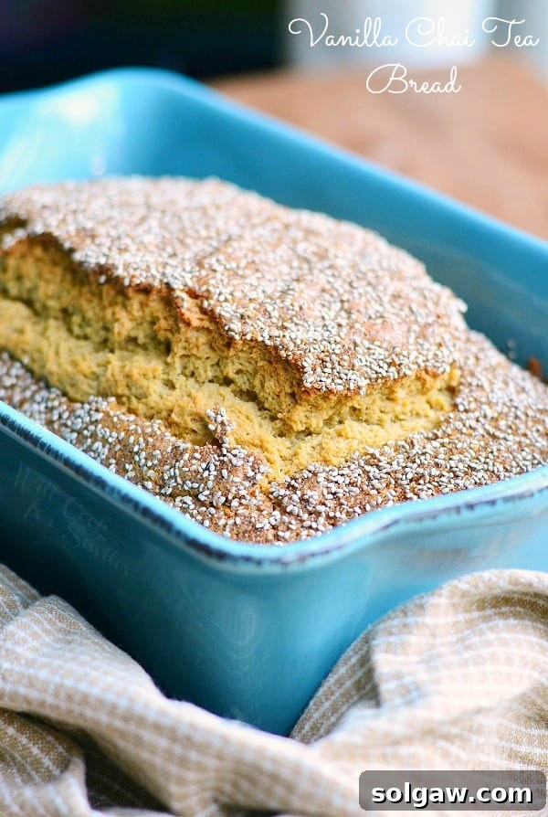 Delicious Vanilla Chai Tea Sweet Bread from willcookforsmiles.com