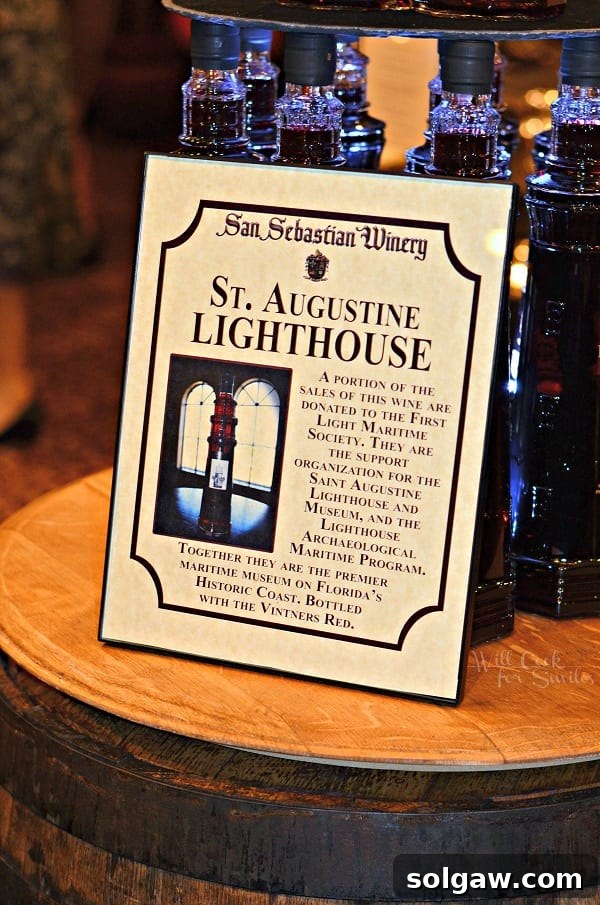 San Sebastian Winery Wine Bottle Display